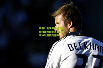 搜狐体育网_突发！勒沃库森官宣主帅阿隆索即刻离任，赛季冲刺期震动德甲